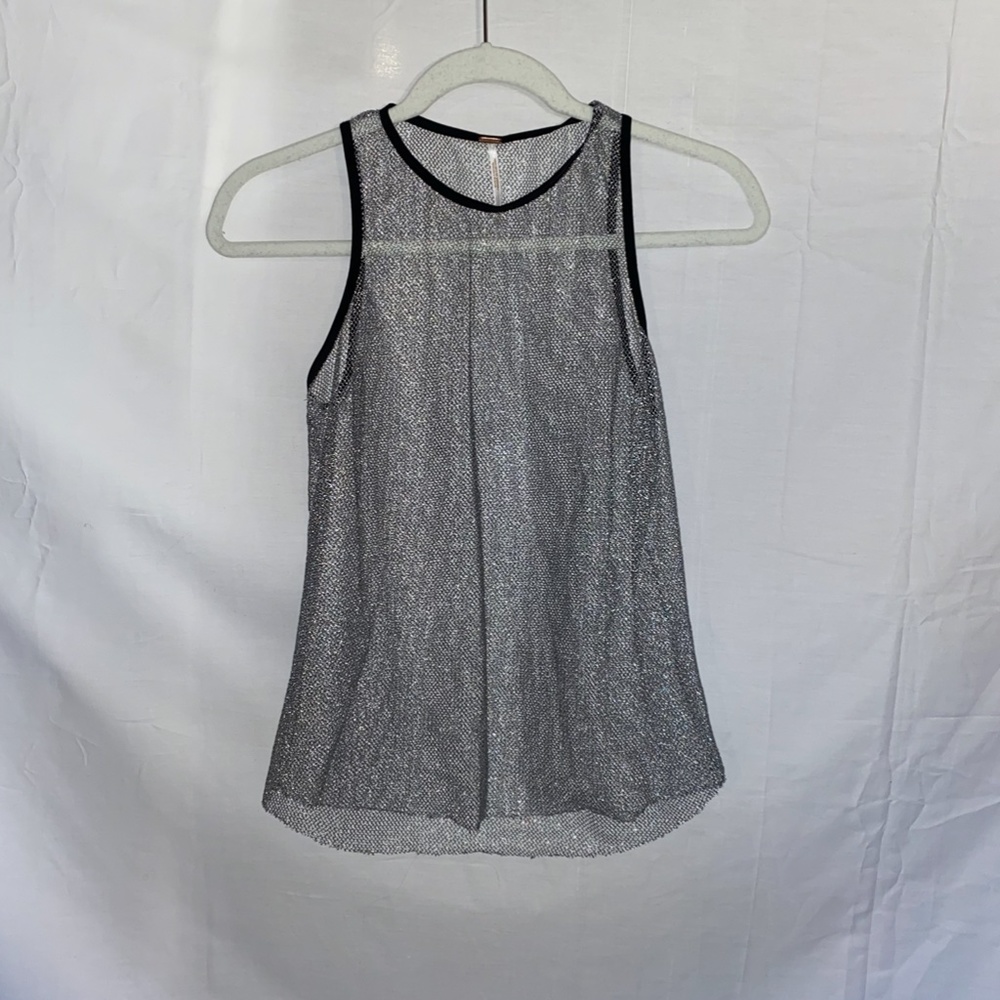 Free People chained link mesh top